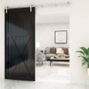 TSMST 4FT Stainless Steel Sliding Barn Door Hardware Kit for
