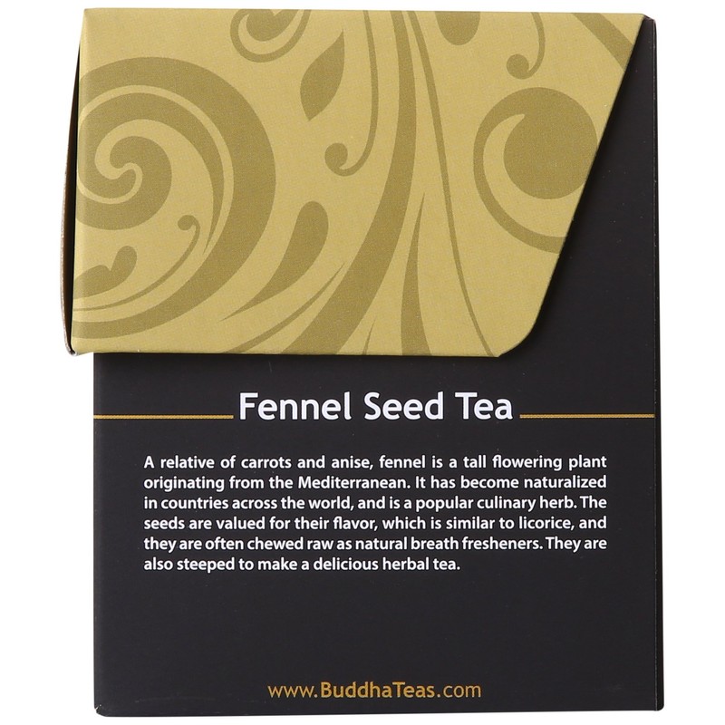 Buddha Teas Fennel Seed Tea, 18 Count (Pack of 6)