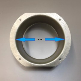 Unbranded Gutter Outlet Tube - Downspout Tube - 2"x3", 3"x4", 2 3/8", 2 3/4", 3 3/8" - 3 3/8" Round