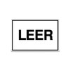 Betriebsausstattung24® Empty Safety Sign for Company Marking, Embossed Aluminium, Size