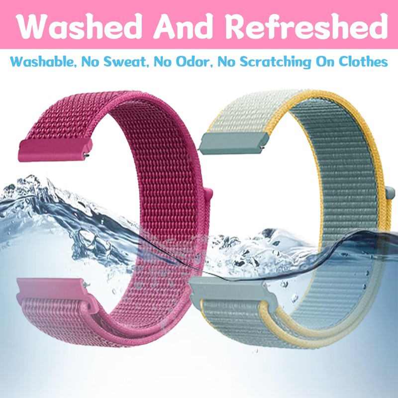 JSTHHTT Pack of 4 Quick Release Bracelets, Fabric Breathable Woven