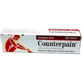 Counterpain® Warm Balm for Temporary Relief of Minor Muscular Aches and Pain, Methyl Salicylate, Levomenthol, Eugenol, Made in Indonesia