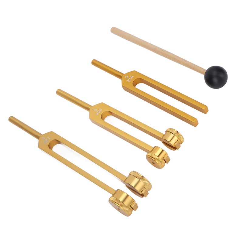 3 Pcs Aluminium Alloy Tuning Fork Set 128 256 512Hz