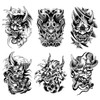 6 Pcs Hannya Tattoo Sticker Arm Tattoo Sticker Waterproof Long