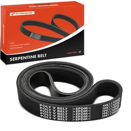 A-Premium Heavy-Duty Serpentine Drive Belt Compatible with Isuzu FTR 2018-2021, NPR-HD NQR 2011-2022, NPR-XD 2015-2022, NRR 2012-2022, L4 5.2L, Diesel, Location - Fan
