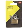 Cogex 80107 Brass Padlock 25 mm, Gold