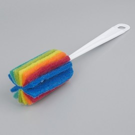 Rainbow Scrubber Bottle & Baby Bottle Cleaning Brush Cleaning Brush 8ea