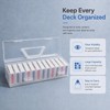 12 Pcs Playing Card Case with Large Box, Clear Trading