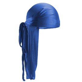 Fxhixiy Durag - Gorro de satén para 360 olas, Azul / Patchwork, Talla única