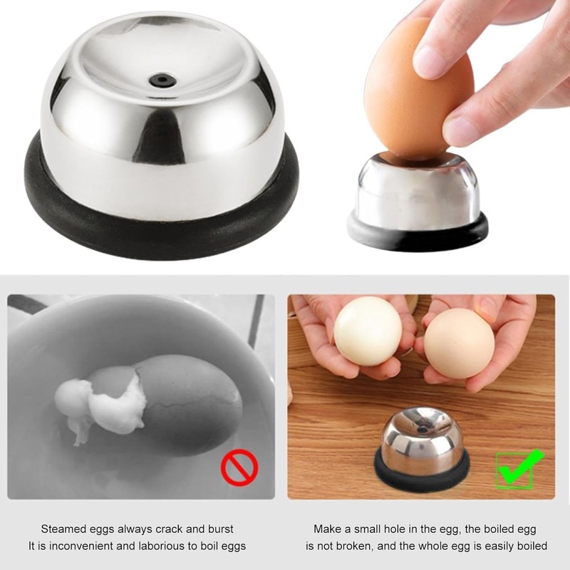 Zhenghebuy Egg Cutters, Egg Picks, Set of 2 Stainless Steel