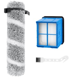 Brush Rolls Filter Replacement Kit for Bissell CrossWave OmniForce Edge 3930F/3933/v2/3999z Cordless Multi-Surface Hard Floor Cleaner Wet Dry Vacuum, 1 Brush Rolls, 1 Filters, 1 Cleaning Brush