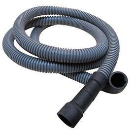 Plumb Pak PP850-12 Corrugated Dishwasher Discharge Hose with (2) Clamps, 6 Ft, 5/8" x 6', Gray