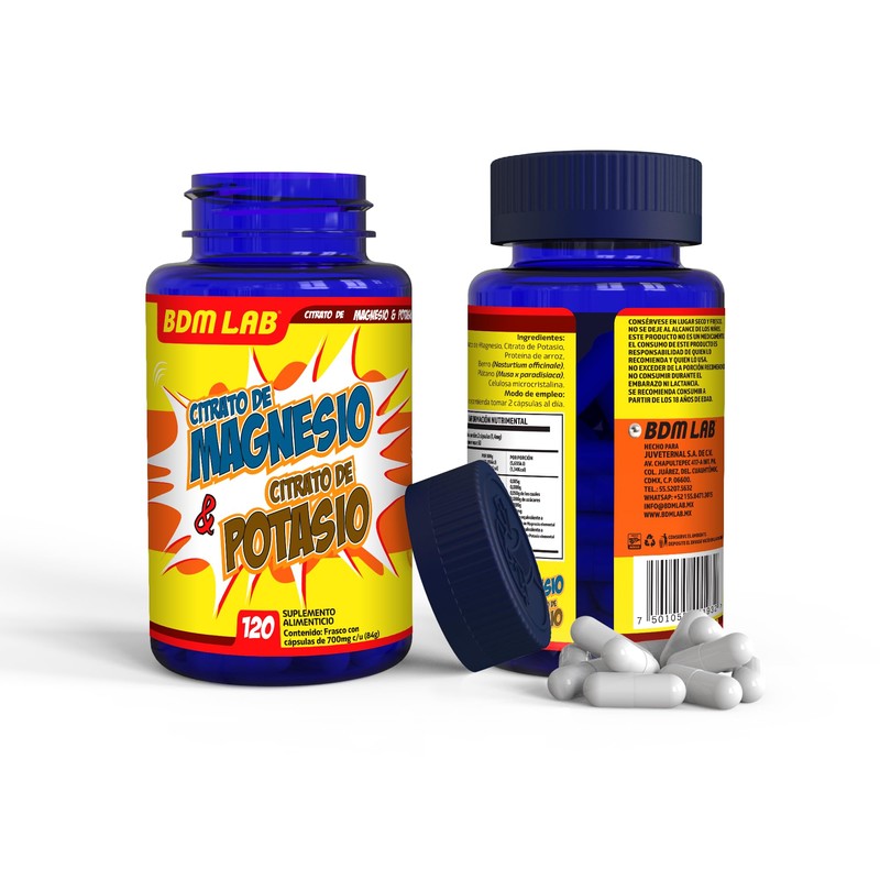 Citrato de Magnesio & Citrato de Potasio | BDM LAB