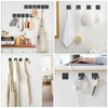 VIS'V Adhesive Hooks, Heavy Duty Shower Wall Stick on Hooks,