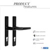XFORT Uros Matt Black (PZ 70mm, Screw Hole Distance 180mm,