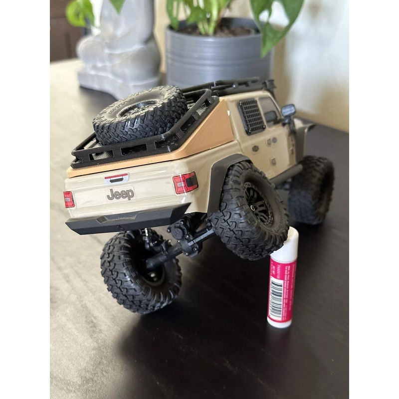 For Axial Axial SCX24 Jeep Gladiator Bed Shell With Rack