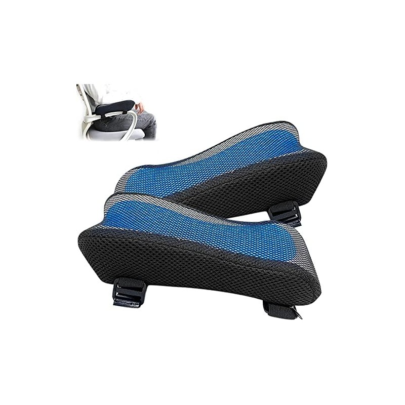 Reposabrazos Ergonómicos para Silla Oficina con Gel 2PCS Descansa Brazos