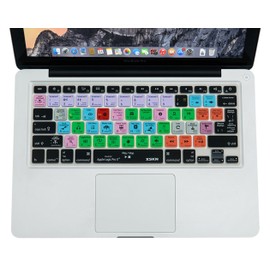 XSKN for Logic Pro X Shortcut Design Silicone Keyboard Skin Cover Compatible MacBook 13 15 17 inch with or w/Out Retina Before 2015 (US & EU Layout)