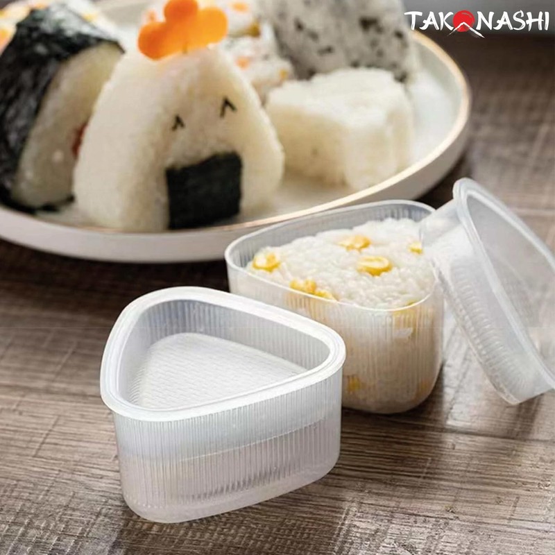 Onigiris Takonashi® Triangle Sushi Onigiri Making Molds Easy Making Sushi