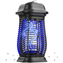 XGAYOO Bug Zapper, Electric Mosquito Zapper Outdoor, Fly Traps Indoor Outdoor, Flying Insects Zapper, Mosquito Killer Indoor 85-120V, 4200V, ABS Plastic Outer (Black)