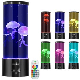 Lunartec LED Bed Lamps: LED Jellyfish Light, 17 Colours, 4 Modes, 3 Brightness, Remote Control (Jellyfish Lamps, Aquarium Decoration Lamp)