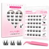 LashCharm Flower Curls Glueless False Eyelashes Bulk Eyelashes Partial False