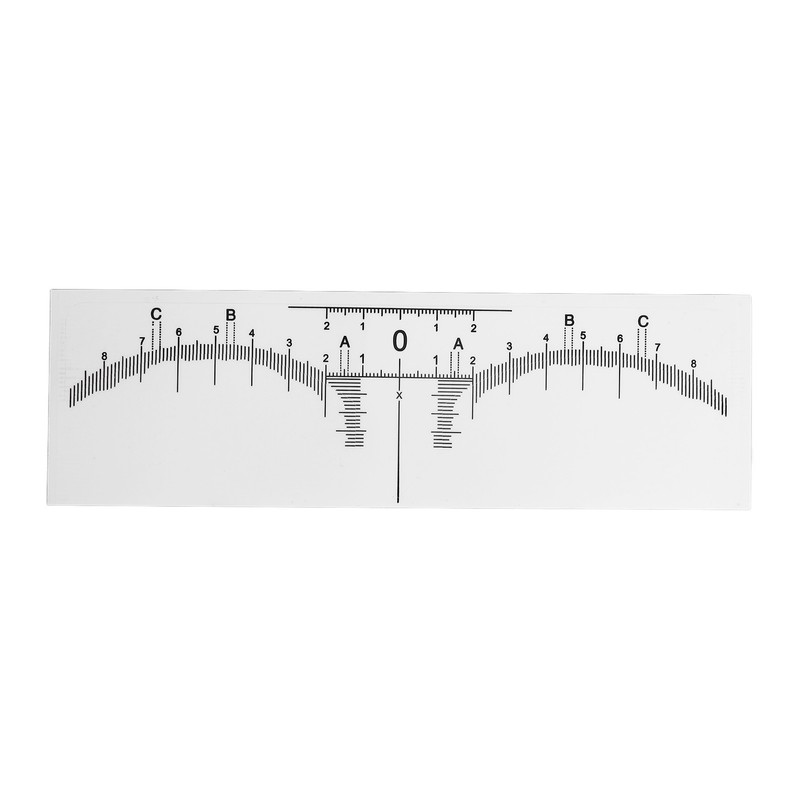 100PCS Eyebrow Ruler Stencils Disposable PVC Clear Scale Brow Microblading