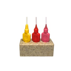 Handmade Eco-friendly Interdental Brush Holder | Magnetic Sustainable Interdental Brush Caddy | Luxury Bathroom Accessory | Organiser for Stationery and Pencils (Beige Sand)