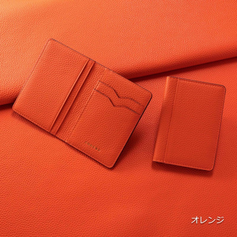 COGURE COPCC26A/B Card Case, Genuine Leather, Shrink Calf Leather, Thin,