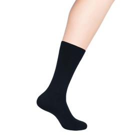 coskin Men's Dress Socks Cotton Blend, Formal, Moisture-Wicking, Breathable, Comfortable Socks for Office, Business, Suits, and Formal Wear,14 to 16, 6-Pairs(4 Black, 2 Navy Blue)