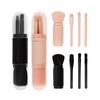 Quuztao 2 Sets Travel Makeup Brushes, Retractable 4 in 1