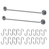 Ikea Steel Kitchen Organizer Set, 2 Rails and 20 Hooks,