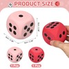 uxcell 2Pcs Foam Dice, 6cm/2.36inch Eva 6-Sided Dice Stress Ball