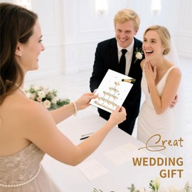 Disjourney Wedding Cards for Bride and Groom - 7.8" x 5.4" Exquisite Hot Stamping Bridal Shower Card or Engagement Card -Love Celebration