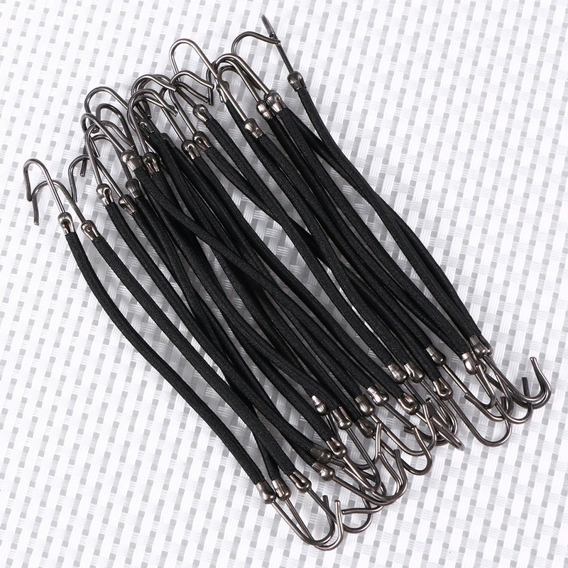 Frcolor 20ps Ponytail Hooks Holder Rubber Bands Elastic Hook Hair