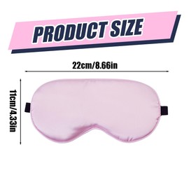 2 Pieces Silk Sleep Mask with Adjustable Strap, Eye Sleep Protection, Light Blocking and Breathable for Yoga Travel, Blocks Light