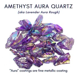 Crystals, Rocks, Jade, Crystals and Healing Stones, Witchcraft Supplies, Healing Crystals, Stones, Healing Stones, Rock Collection, Agate, Raw Stones (Amethyst Aura Quartz, 2 Pcs)