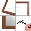 TORASO Dry Erase Monthly Calendar Board, Solid Wood Frame Magnetic
