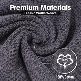 ZHAYAO 6 Pack 100% Cotton Wash Cloth, 12x12Inch Highly Absorbent and Soft Feel Fingertip Towels, Machine Washable Washcloths for Bathroom, Gym, Hotel, Spa and Kitchen, 6 Colors