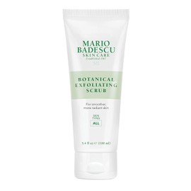 Mario Badescu Exfoliante botánico para todo tipo de piel, exfoliante facial con semillas de palma de marfil y extracto de té verde, lavado facial exfoliante suave, 3.118 ml