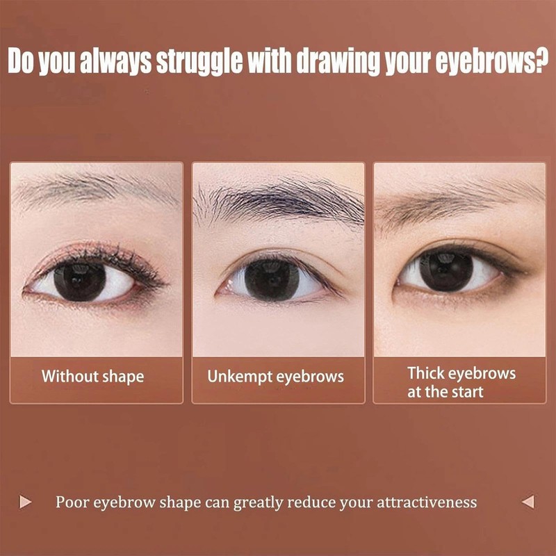 2-in-1 Eyebrow Powder Kit, Eyebrow Pomade – Includes Palette, Pencil,
