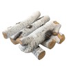 MrGas Log Gas Fireplace Logs, Ceramic Logs for Fireplace and