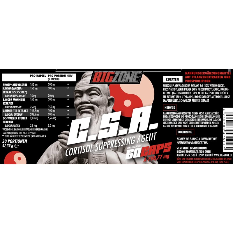 Big Zone C.S.A. - SENSORIL® Extract of Ashwagandha - Natural