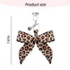 Leopard Bow Keychain for Handbag Purse Animal Leopard Print Bow