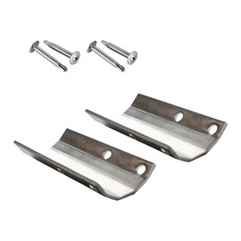 Sunset Valley Metalcraft LLC Sliding Barn Door Track Stop, Round Track Compatible, Hardware Included, Black & Silver (Silver)