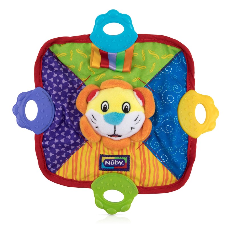 Nuby Teething Blankie, Lion