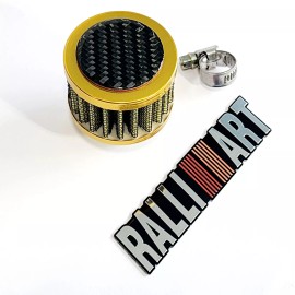 Unbranded 12MM GOLD MINI AIR OIL BREATHER FILTER MITSUBISHI CARBON FIBER 3000GT ECLIPSE
