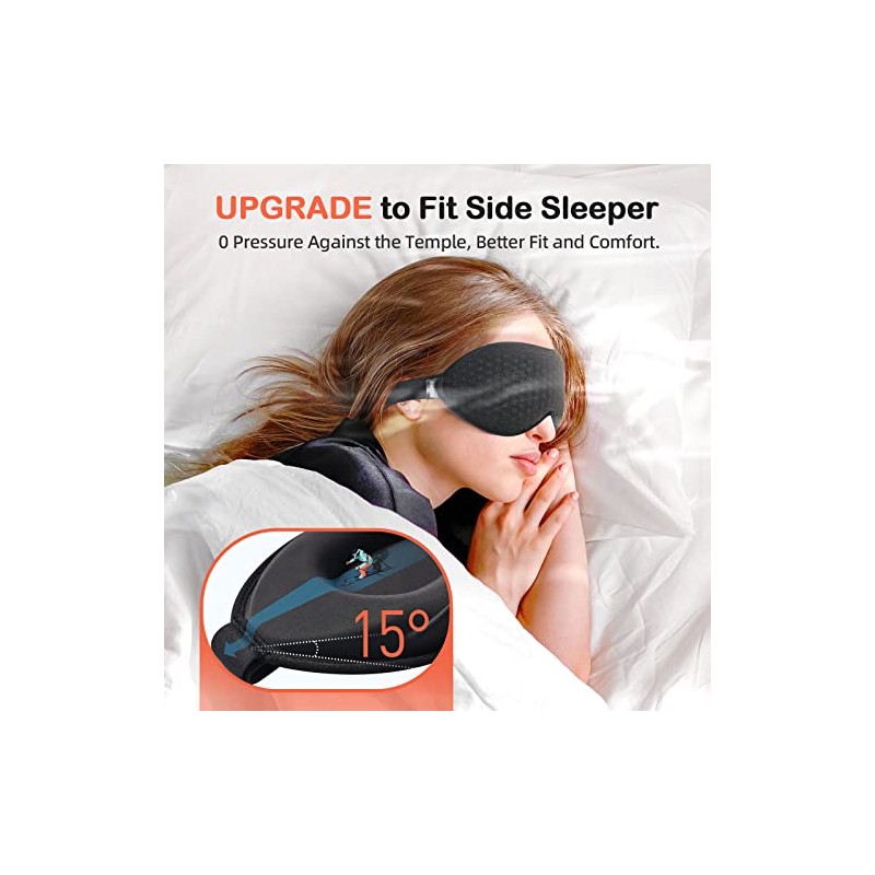 Sleep Mask for Side Sleeper, Eye Mask Sleeping Women Men,