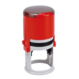 Utah Notary Silver Seal Embosser Bundle with Red R-542 Round Self Inking Stamp (Purple Ink)