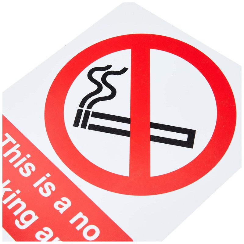 This Is A No Smoking Area Sign 150mm x 200mm
